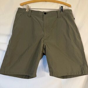 Wrangler Men's Olive Flat Front Shorts